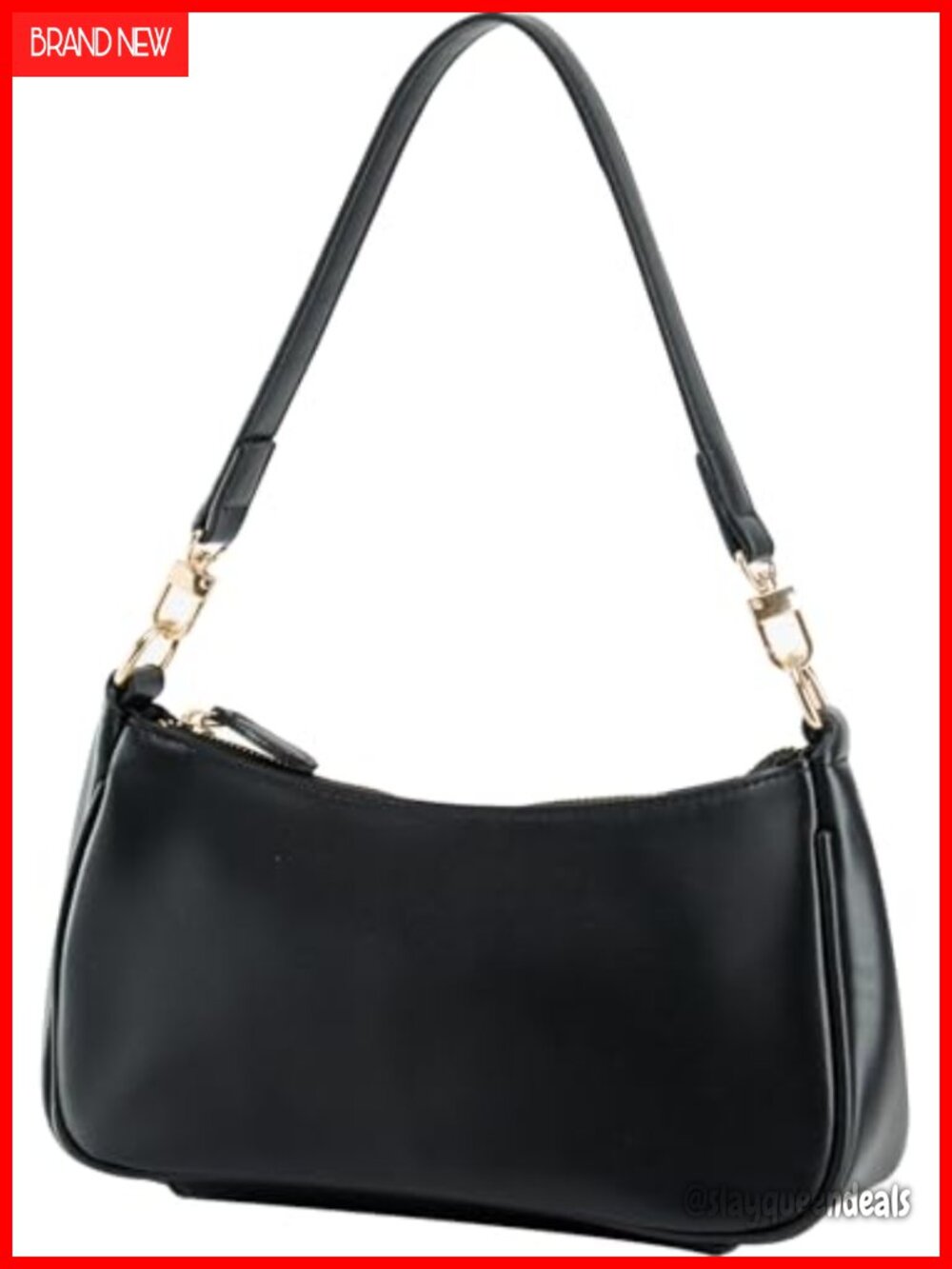 PU leather crossbody hobo shoulder bag with zipper closure, small vintage purse